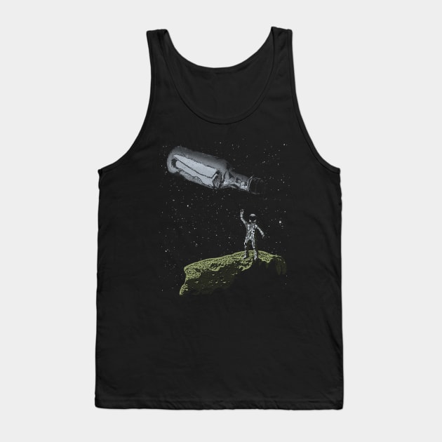 Space Castaway Tank Top by bronzarino